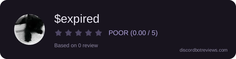 Rating widget preview for $expired