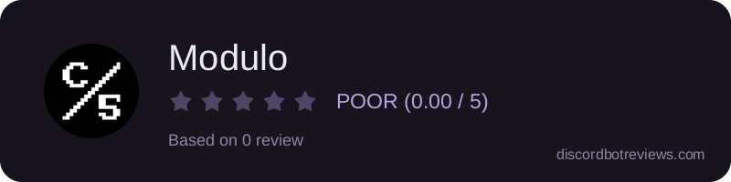 Rating widget preview for Modulo