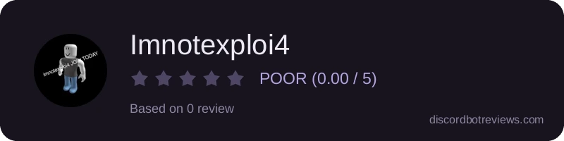 Rating widget preview for Imnotexploi4