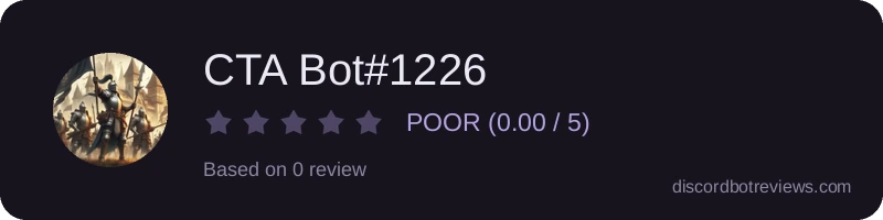 Rating widget preview for CTA Bot#1226