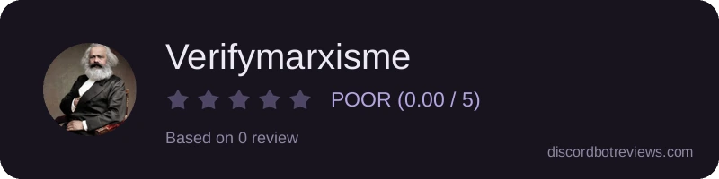 Rating widget preview for Verifymarxisme