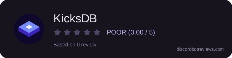 Rating widget preview for KicksDB