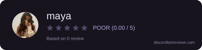 Rating widget preview for maya 