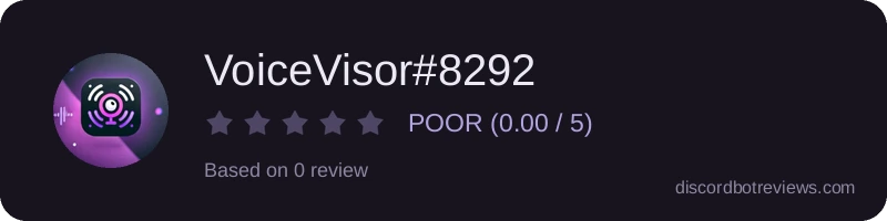 Rating widget preview for VoiceVisor#8292
