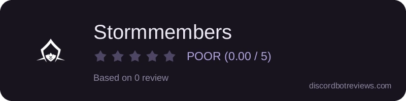 Rating widget preview for Stormmembers