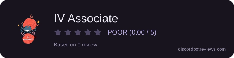 Rating widget preview for IV Associate