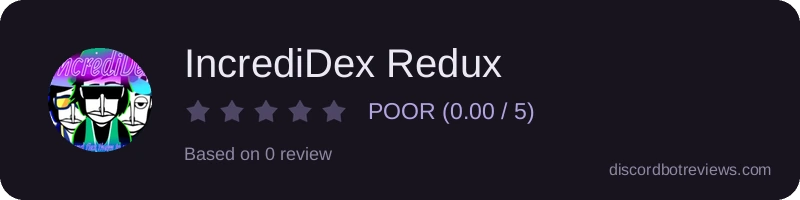 Rating widget preview for IncrediDex Redux