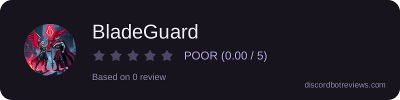Rating widget preview for BladeGuard