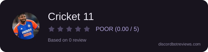 Rating banner for Cricket 11