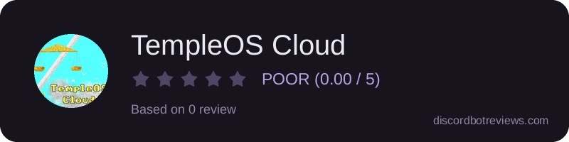 Rating widget preview for TempleOS Cloud