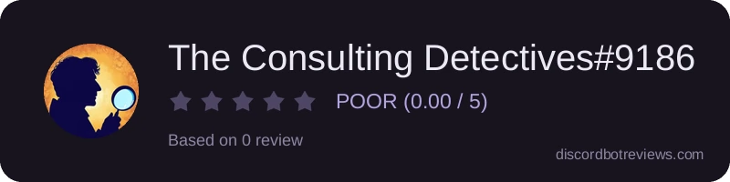 Rating widget preview for The Consulting Detectives#9186