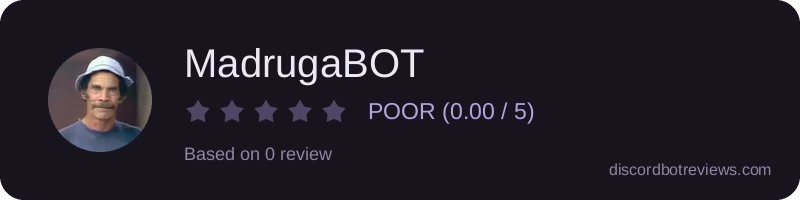 Rating widget preview for MadrugaBOT