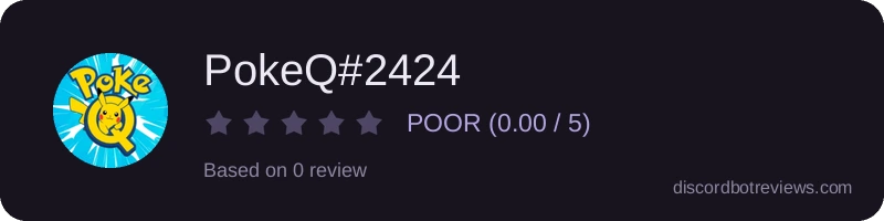 Rating widget preview for PokeQ#2424