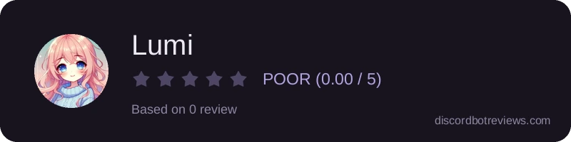 Rating widget preview for Lumi