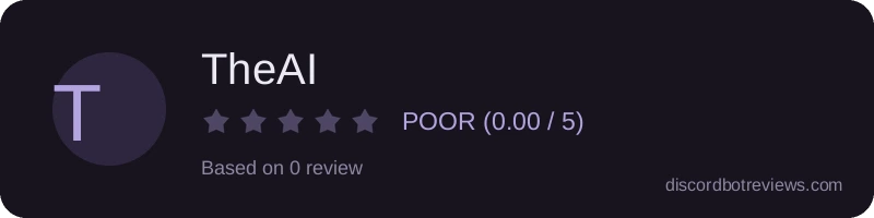 Rating widget preview for TheAI