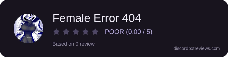 Rating widget preview for Female Error 404