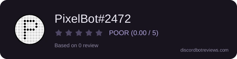 Rating widget preview for PixelBot#2472