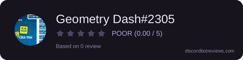 Rating widget preview for Geometry Dash#2305
