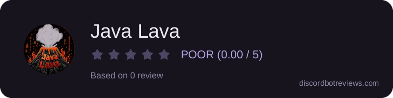 Rating widget preview for Java Lava