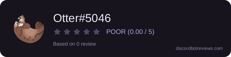 Rating widget preview for Otter#5046