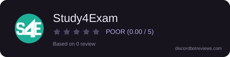 Rating widget preview for Study4Exam