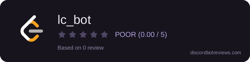 Rating widget preview for lc_bot