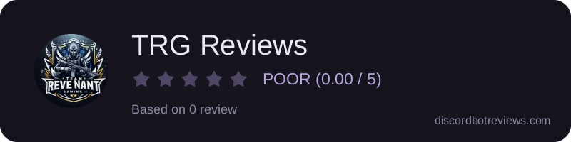 Rating widget preview for TRG Reviews