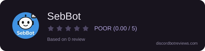 Rating widget preview for SebBot