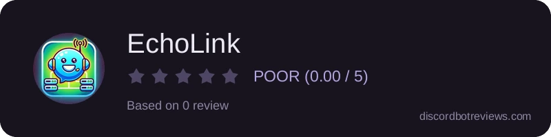 Rating widget preview for EchoLink
