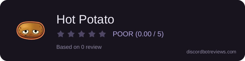 Rating widget preview for Hot Potato