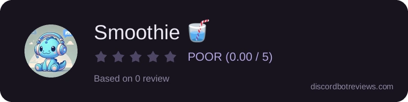 Rating widget preview for Smoothie 🥤