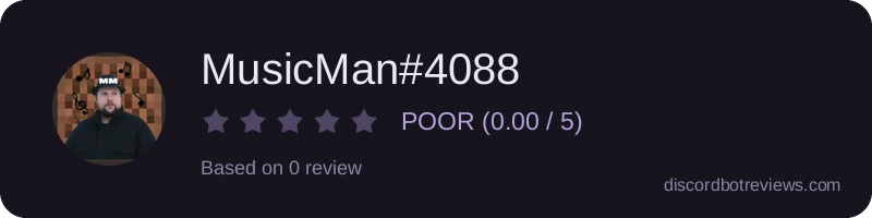 Rating widget preview for MusicMan#4088