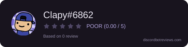 Rating widget preview for Clapy#6862