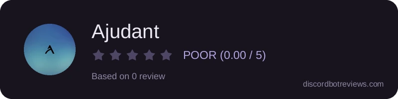 Rating widget preview for Ajudant