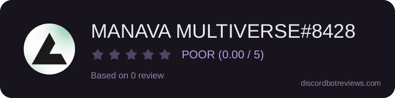 Rating banner for MANAVA MULTIVERSE#8428
