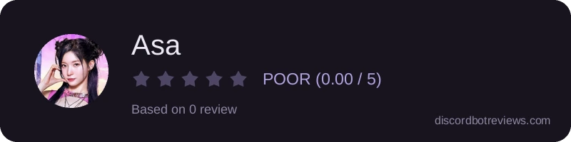 Rating widget preview for Asa