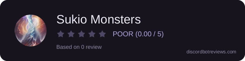 Rating widget preview for Sukio Monsters