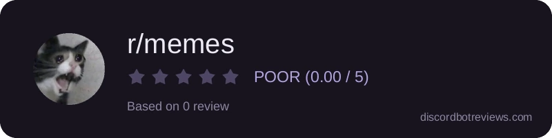 Rating widget preview for r/memes
