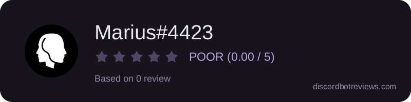 Rating widget preview for Marius#4423