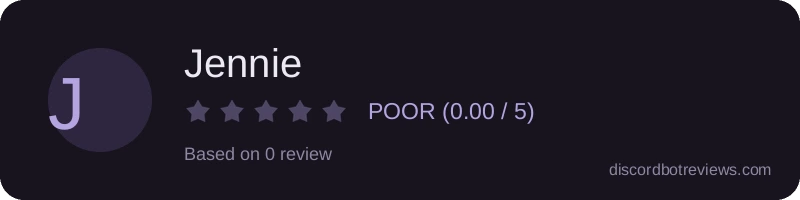 Rating widget preview for Jennie