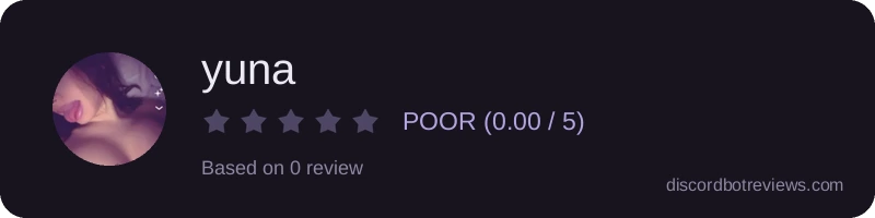 Rating widget preview for yuna