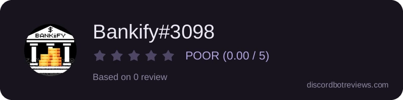 Rating widget preview for Bankify#3098