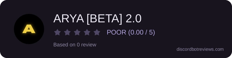Rating widget preview for ARYA [BETA] 2.0