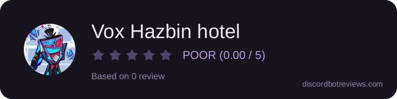 Rating widget preview for Vox Hazbin hotel 