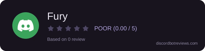 Rating widget preview for Fury