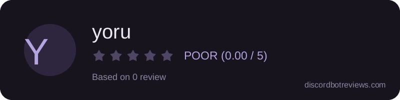 Rating banner for yoru