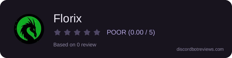 Rating widget preview for Florix