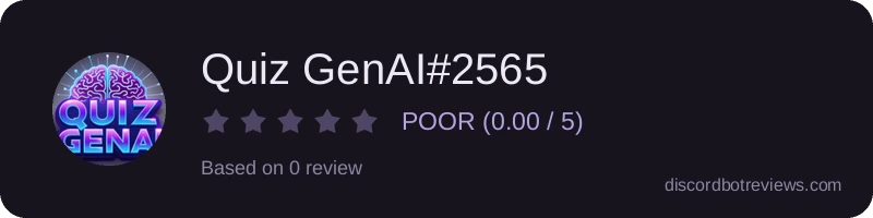 Rating widget preview for Quiz GenAI#2565