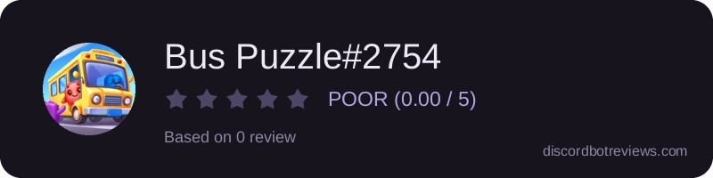 Rating widget preview for Bus Puzzle#2754