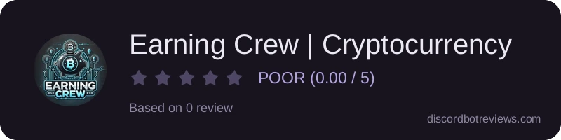 Rating banner for Earning Crew | Cryptocurrency